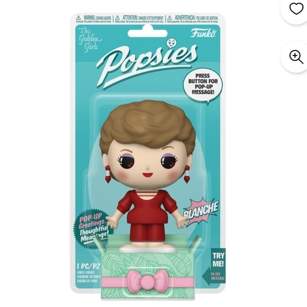 Funko Popsies The Golden Girls Blanche pop up message, NWP